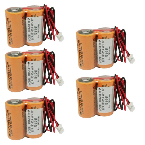 TrendyChic (5-Pack) MR-BAT6V1 2CR17335A WK17 6V 1650mAh Non-Rechargeable Lithium Battery