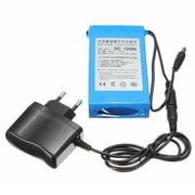 TrendyChic Portable DC 12V Rechargeable Lithium-ion Batteries Pack Blue with Charger 12V for Video Cameras, Bluetooth Devices, CD Players, MD Players,Portable DVD