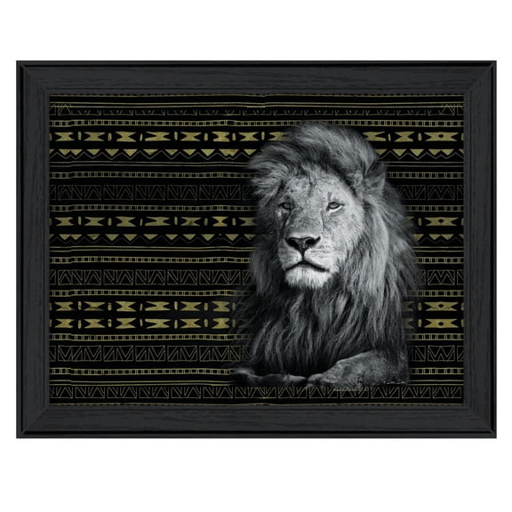 TrendyDecor4U Patterned Lion By Dee Dee Printed Wall Art DD1470-405