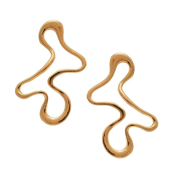 TrendyDrop Earrings With Abstract Geometric Patterns Stylish Alloy Jewelry Design