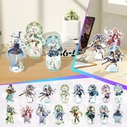 TrendyHot Genshin Impact Double Plug Sandwich Stand Acrylic Character Stand Ornament 15cm