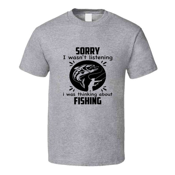 TrendyTees Men's Funny Fishing T-Shirt, Size S