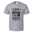thumbnail image 1 of TrendyTees Men's Gray Solid Print T-Shirt, 1 of 1