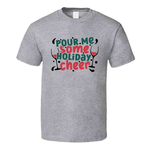 TrendyTees Unisex Relaxed Fit Holiday T-Shirt, Gray, Men's