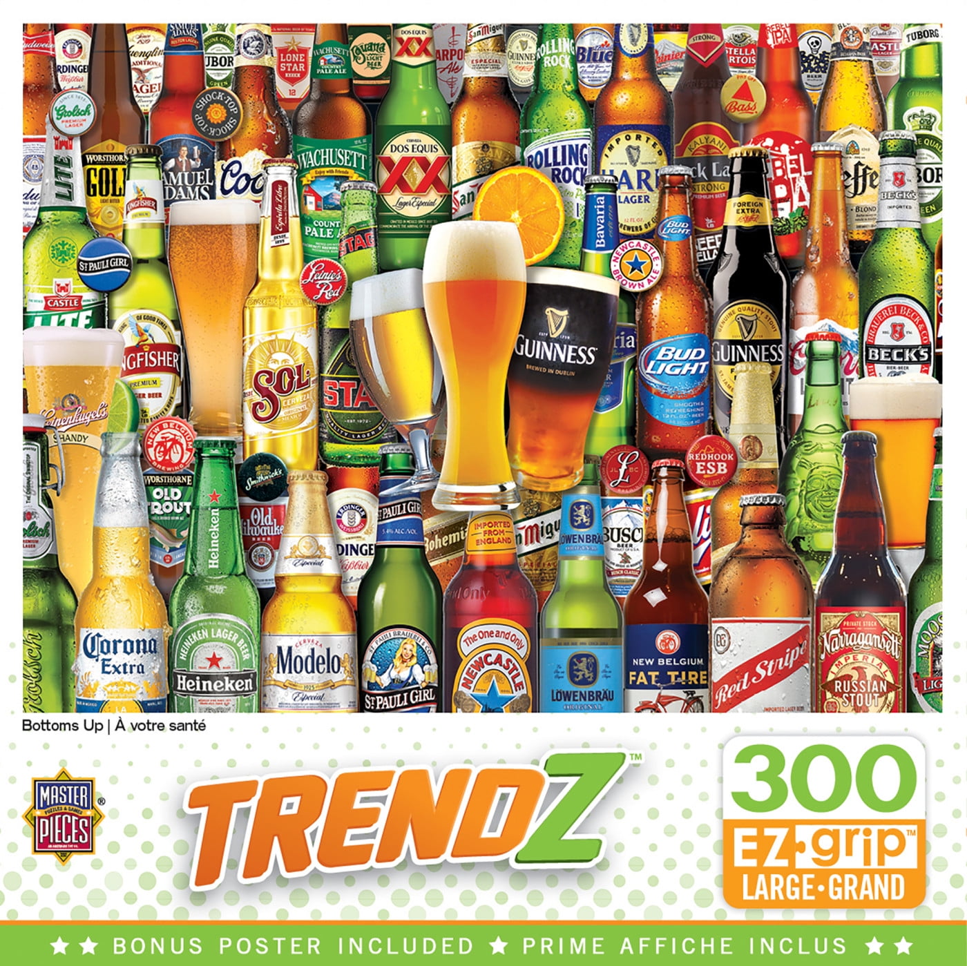 Trendz Bottoms Up Large 300 Piece Ezgrip Jigsaw Puzzle
