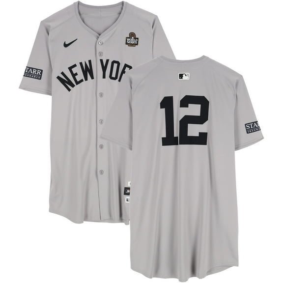 Trent Grisham New York Yankees Player-Worn #12 Gray Jersey vs. Los Angeles Dodgers on October 25, 2024 - Fanatics Authentic Certified
