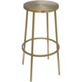 thumbnail image 1 of Trent Home 30" Contemporary Iron Metal Barstool in Brushed Gold, 1 of 5
