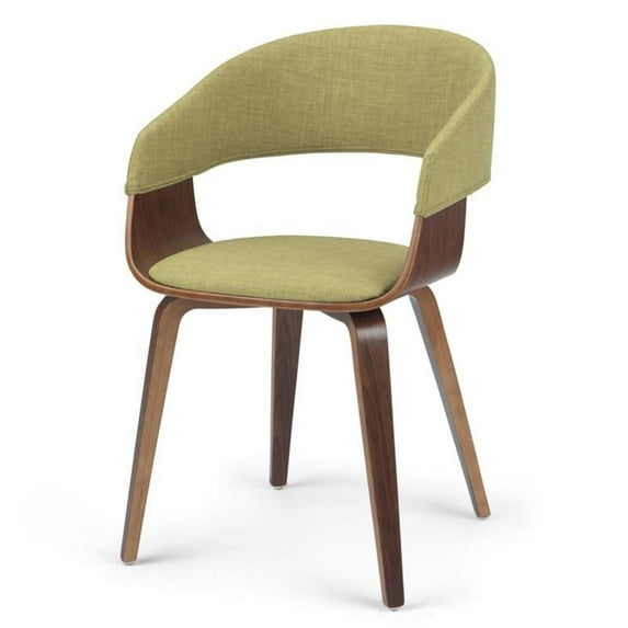 Trent Home Solid Wood Dining Chair in Acid Green Linen