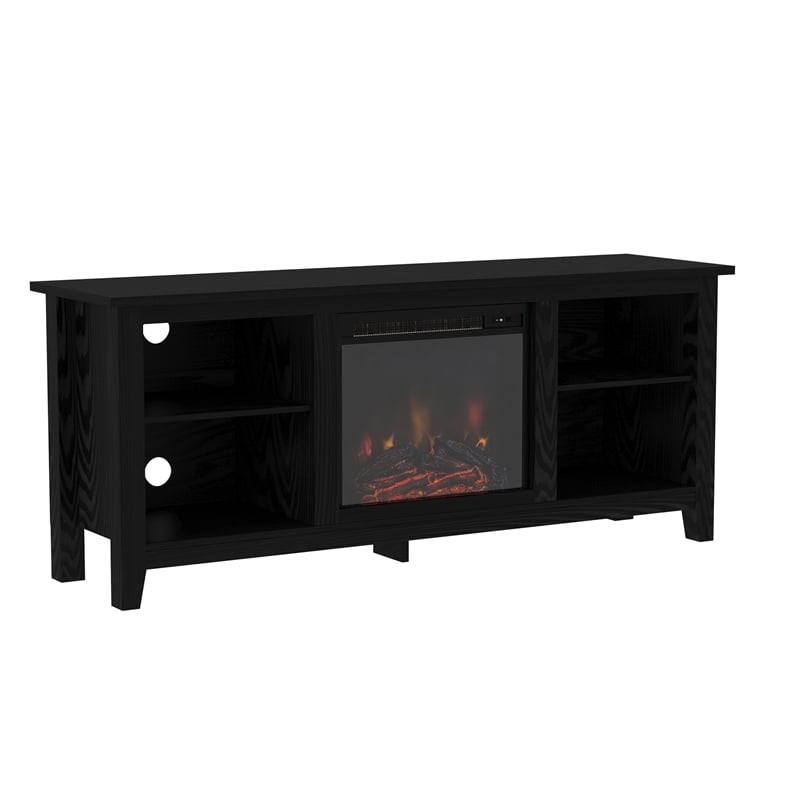 Trent Home Traditional Wood Fireplace TV Stand for TVs up to 65" in
