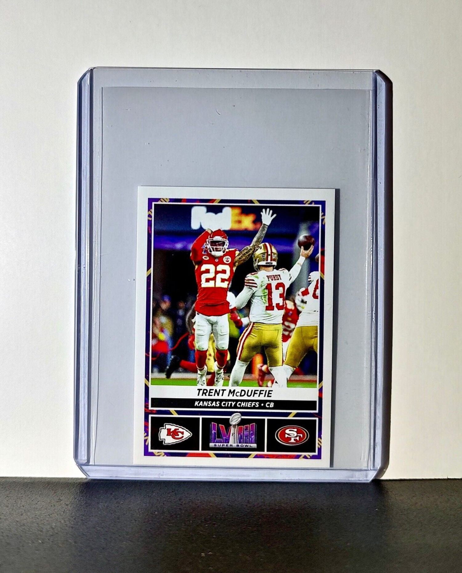 Trent McDuffie 2025 Panini NFL Sticker 37 Super Bowl Kansas City