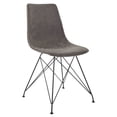 thumbnail image 1 of Trenton Chair in Charcoal Gray Faux Leather 2 Pack, 1 of 4