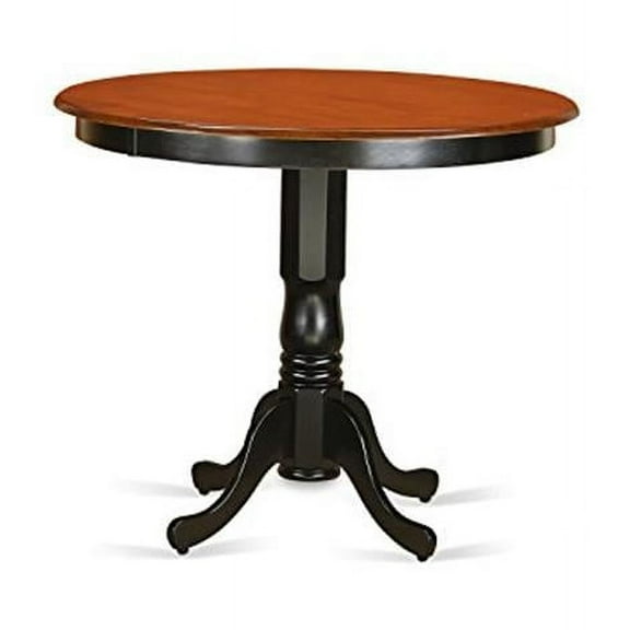 Trenton Counter Height Kitchen Table Finished in Black & Cherry