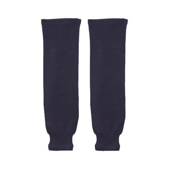 Trenway Pro Style Rib-Knit Ice Hockey Hose Socks (Pair) INTERMEDIATE Size, 26"-28" Long - Navy Blue