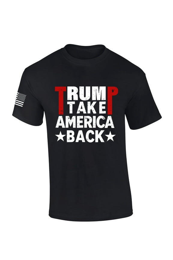 2024 Trump Take America Back Mens Graphic T-Shirt-Black-xxxl