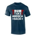 thumbnail image 1 of Trenz Shirt Company 2024 Trump Take America Back Mens Graphic T-Shirt-Heather Navy-medium, 1 of 1