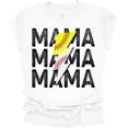 thumbnail image 1 of Trenz Shirt Company Baseball and Softball Mama Stacked Womens Short Sleeve T-shirt-White-XX-Large, 1 of 4