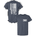 thumbnail image 1 of Trenz Shirt Company Best Dad Ever Shirt – Distressed Hunting & Fishing Flag Tee, Father’s Day Gift for Outdoorsman Dads, Heather Navy-4X-Large, 1 of 1