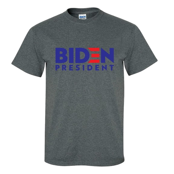 Trenz Shirt Company Biden President Unisex Short Sleeve T-shirt-Dark Heather-large