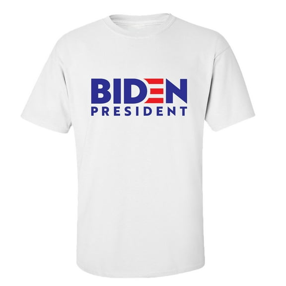 Trenz Shirt Company Biden President Unisex Short Sleeve T-shirt-White-small