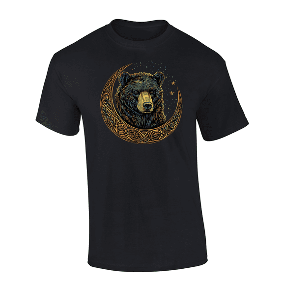 Trenz Shirt Company Celtic Bear Graphic Short Sleeve T-Shirt -Black-xl