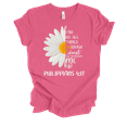 thumbnail image 1 of Trenz Shirt Company Christ Who Strengthens Me Philippians 4:13 Womens Christian Daisy Short Sleeve T-shirt-Charity Pink-4xl, 1 of 1