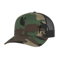 thumbnail image 1 of Trenz Shirt Company Christian Embroidered Cross Hat, Army/Black, 1 of 4