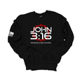 thumbnail image 1 of Trenz Shirt Company Christian John 3:16 For God So Loved The World Scripture Long-Sleeve Crewneck Sweatshirt-Black-small, 1 of 1