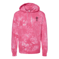 thumbnail image 1 of Trenz Shirt Company Christian Shirt Faith Cross Crest Tie-Dye Hoodie-Pink-xxl, 1 of 1
