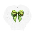 thumbnail image 1 of Trenz Shirt Company Christmas Sweatshirt Green Furry Christmas Bow Coquette Christmas Movie Themed Crewneck Sweatshirt-White-5xl, 1 of 1