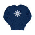 thumbnail image 1 of Trenz Shirt Company Christmas Winter Snowflake Crewneck Sweatshirt-Navy-4xl, 1 of 1