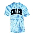 thumbnail image 1 of Trenz Shirt Company Coach T-shirt Distressed Sports Team Head Coach Short Sleeve T-shirt-Light Blue Tie Dye-small, 1 of 4