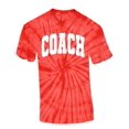 thumbnail image 1 of Trenz Shirt Company Coach T-shirt Distressed Sports Team Head Coach Short Sleeve T-shirt-Red Tie Dye-xxl, 1 of 4