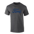 thumbnail image 1 of Trenz Shirt Company Cursive Ford Graphic Short-Sleeve Mens T-Shirt - Blue Design-Heather Grey-4xl, 1 of 1