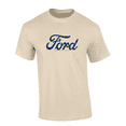 thumbnail image 1 of Trenz Shirt Company Cursive Ford Graphic Short-Sleeve Mens T-Shirt - Blue Design-Sand-xl, 1 of 1