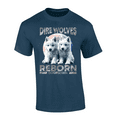 thumbnail image 1 of Trenz Shirt Company Dire Wolf Puppies T-Shirt – Colorful Moon Design-Blue Dusk-medium, 1 of 1