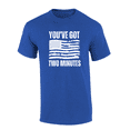 thumbnail image 1 of Trenz Shirt Company Distressed American Flag You've Got Two Minutes Kash Quote Short-Sleeve T-shirt Graphic Tee Graphic Tee-Antique Royal-xxxl, 1 of 1