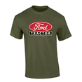 thumbnail image 1 of Trenz Shirt Company Distressed Ford Oval Tractor Graphic Short-Sleeve Mens T-Shirt-Military-medium, 1 of 1