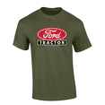 thumbnail image 1 of Trenz Shirt Company Distressed Ford Oval Tractor Graphic Short-Sleeve Mens T-Shirt-Military-xl, 1 of 4