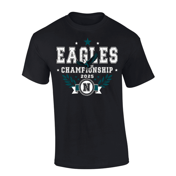 Trenz Shirt Company Eagles Championship 2025 Mens Short-Sleeve T-shirt-Black-large