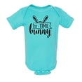 thumbnail image 1 of Trenz Shirt Company Easter 1st Time Bunny Infant Baby Onesie-Caribbean-12 Months, 1 of 4