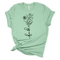 thumbnail image 1 of Trenz Shirt Company Faith Floral Bouquet Unisex Ladies Design Christian T-shirt Graphic Tee-Mint-xxl, 1 of 4