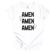 thumbnail image 1 of Trenz Shirt Company Fear Not Amen Stacked Womens Christian Short Sleeve T-shirt-White-large, 1 of 1