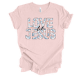 thumbnail image 1 of Trenz Shirt Company Fear Not Floral Love Like Jesus Womens Christian Short Sleeve T-shirt-Soft Pink-xxxl, 1 of 1