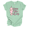 thumbnail image 1 of Trenz Shirt Company Fear Not Flowered Jesus Fills My Cup Womens Christian Short Sleeve T-shirt-Mint-xxl, 1 of 1