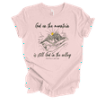 thumbnail image 1 of Trenz Shirt Company Fear Not God On The Mountain 1 Kings 20:28 Womens Christian Short Sleeve T-shirt-Soft Pink-large, 1 of 1