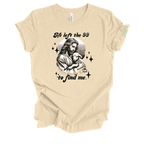 Trenz Shirt Company Fear Not He Left The 99 To Find Me Womens Christian Short Sleeve T-shirt-Soft Cream-large