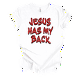 thumbnail image 1 of Trenz Shirt Company Fear Not Jesus Has My Back Womens Christian Short Sleeve T-shirt-White-xl, 1 of 1