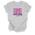 thumbnail image 1 of Trenz Shirt Company Fear Not Love Never Fails 1 Corinthians 13 Womens Christian Short Sleeve T-shirt-Athletic Grey-xl, 1 of 1
