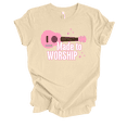 thumbnail image 1 of Trenz Shirt Company Fear Not Made To Worship Guitar Womens Christian Short Sleeve T-shirt-Soft Cream-large, 1 of 1