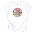 thumbnail image 1 of Trenz Shirt Company Fear Not Pray More Worry Less Womens Christian Short Sleeve T-shirt-White-4xl, 1 of 1